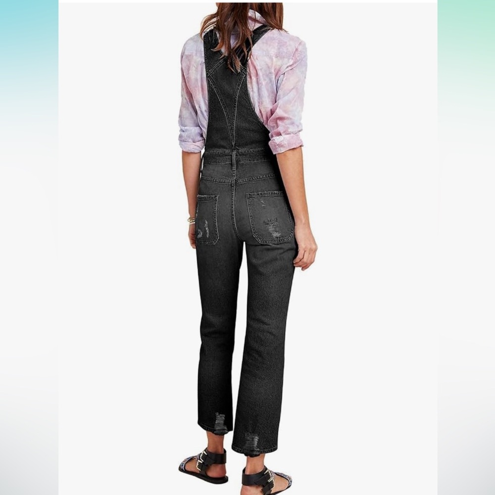 Distressed Overalls - Picture 3 of 11